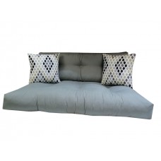 Palet Minderi 120x80 Cm Füme Renk Ve Kırlent İle Birlikte -Fitsdekor Palet Minderi 120x80 Cm Füme Renk Ve Kırlent İle Birlikte -Fitsdekor